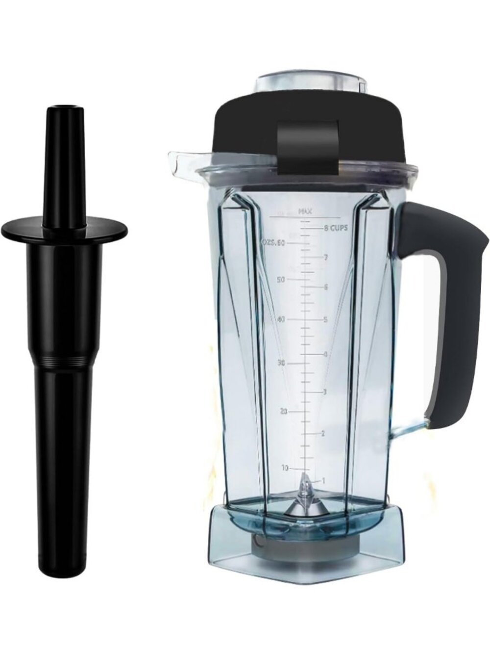 64oz Blender Pitcher with Classic Tamper - Fits Multiple Models, 10-Year